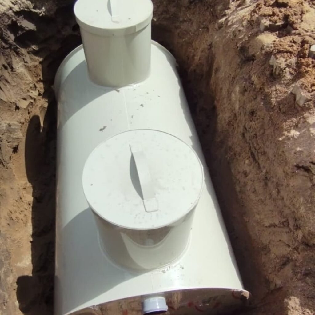 fosa septica din polipropilena montata in sant hightech plast