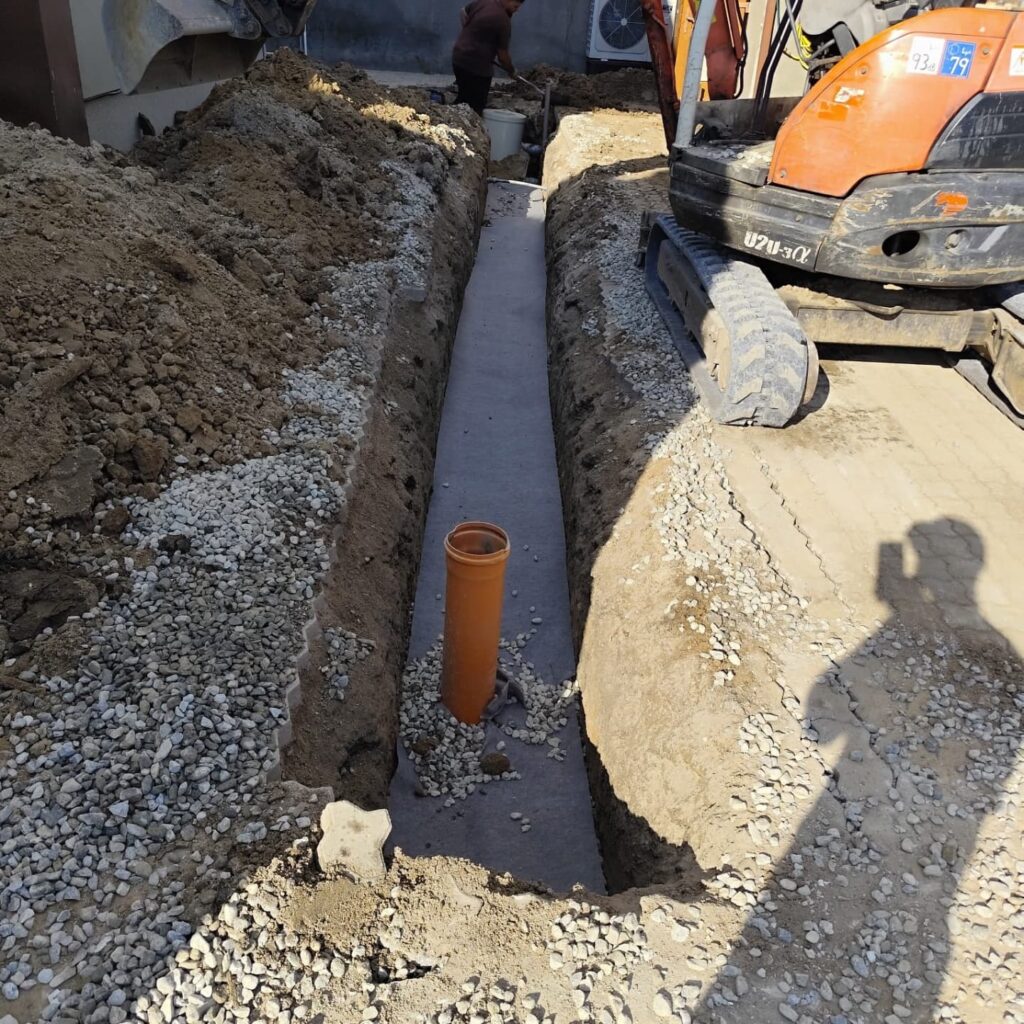 pregatire sant pentru montaj fosa septica canalizare